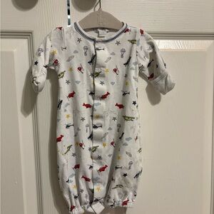 Kissy Kissy White Airplane and Star Print Sleep Sack